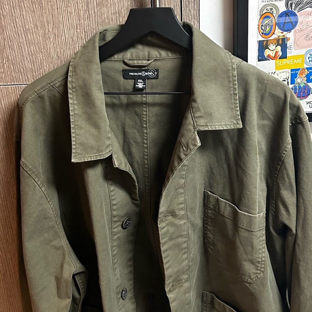 Olive Green Treasure & Bond Men's Jacket XXL New with Tags
